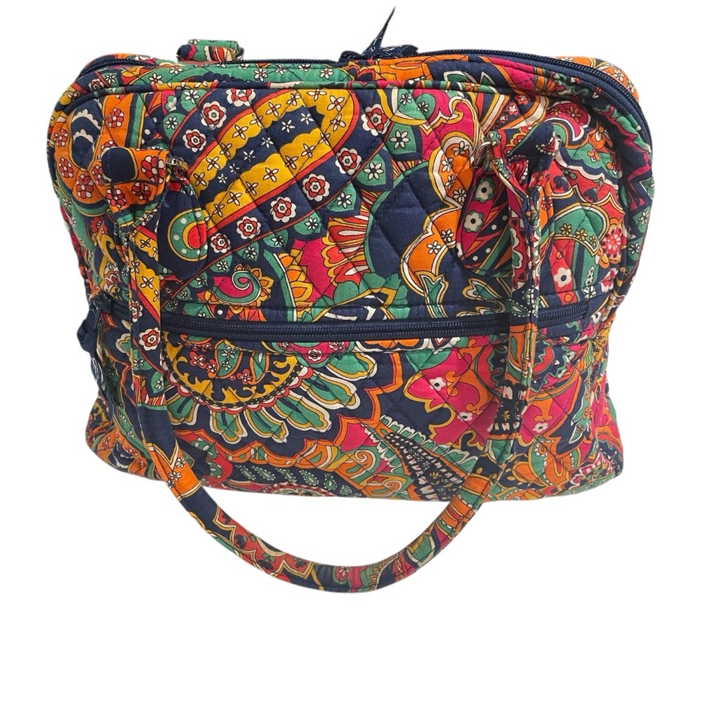 Vera Bradley Venetian Tote Double Handle Purse And Wallet ID/Money Holder - Picture 5 of 15